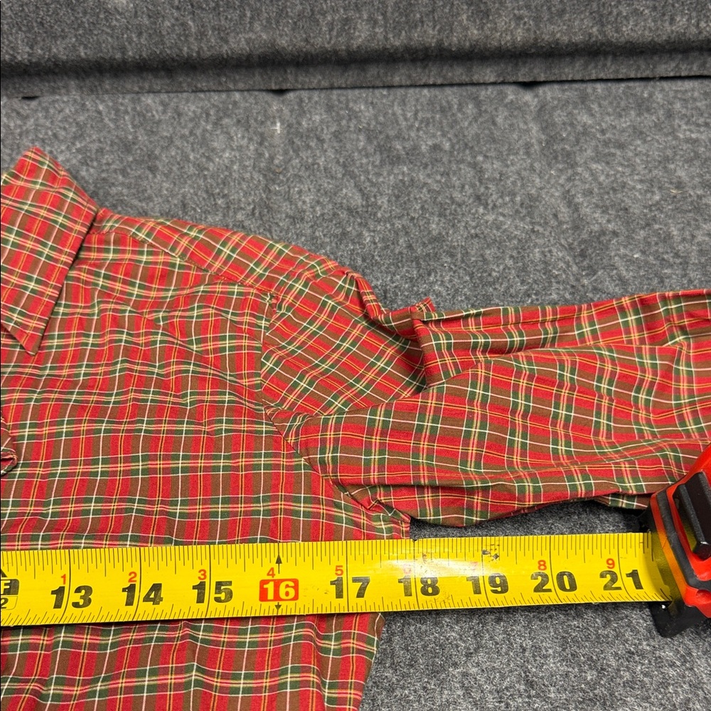 Ralph Lauren Tartan Ruffle Button-Down Shirt - Picture 5 of 5